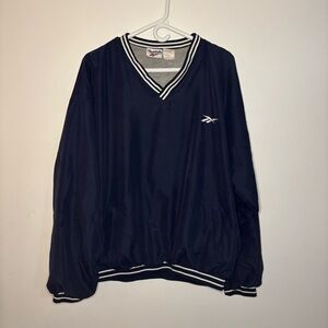 Reebok Navy Blue Pullover Jacket Large